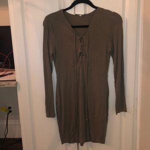 Lovers and friends green mini dress - size medium